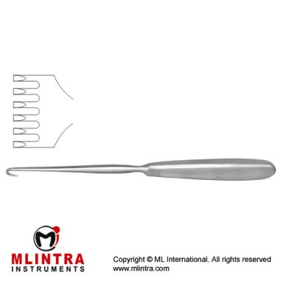 Volkmann Retractor 6 Sharp Prongs - Hollow Handle Stainless Steel, 21.5 cm - 8 1/2"